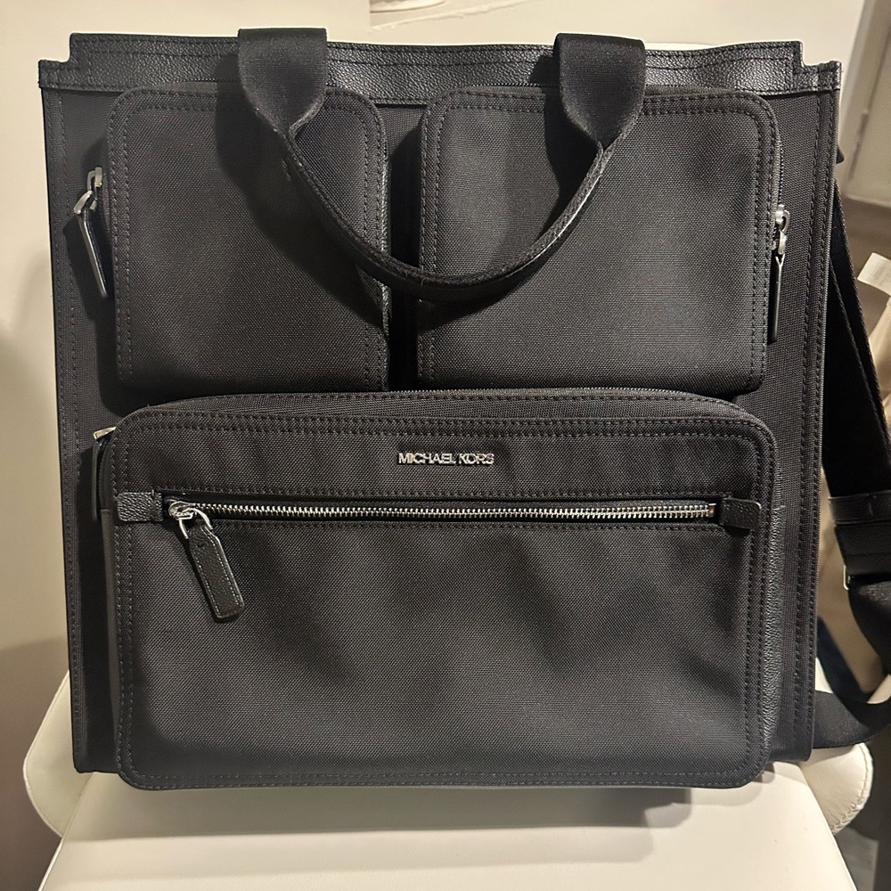 Michael Kors Black Men's Kent Nylon Tote Bag New W/O Tags